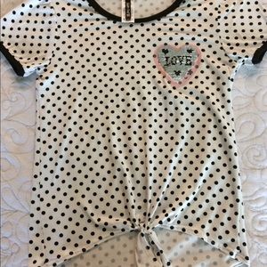 5/20 Girls polka dot shirt